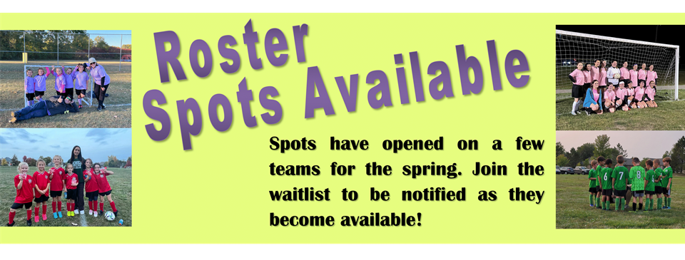 Roster Spots Available for Spring