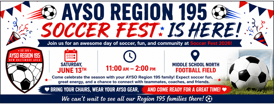 AYSO REGION 195 SOCCER FEST IS HERE!